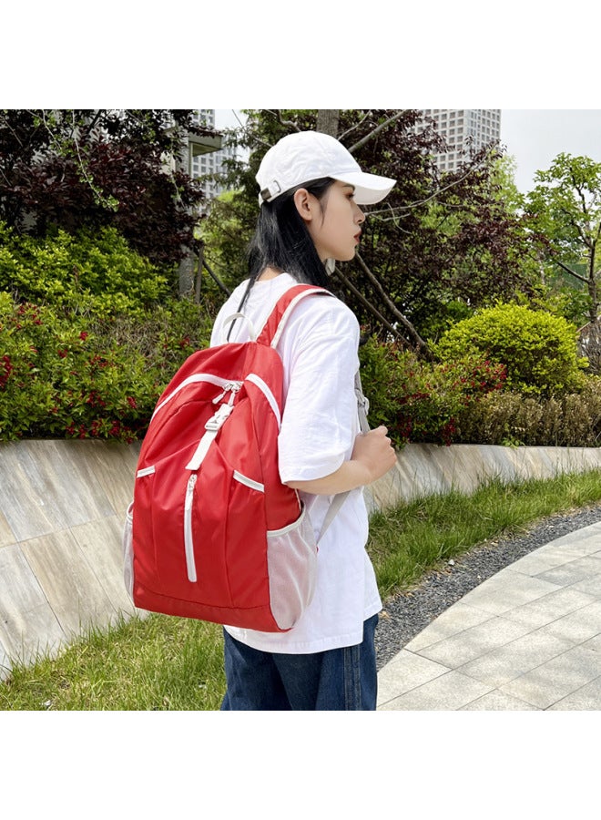 Outdoor Water Sports Backpack Outdoor Lightweight Backpack Large Capacity Portable Folding Travel Bag-Color:Green-Capacity:20—35L - Image 5